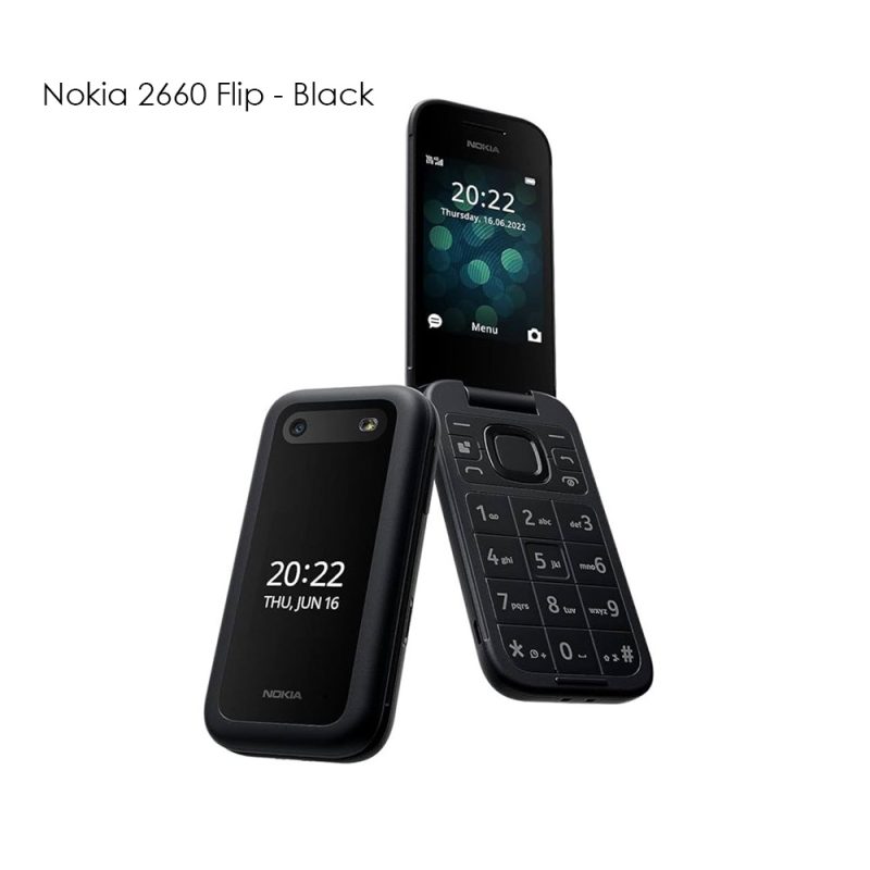 nokia 2660 flip phone Black color